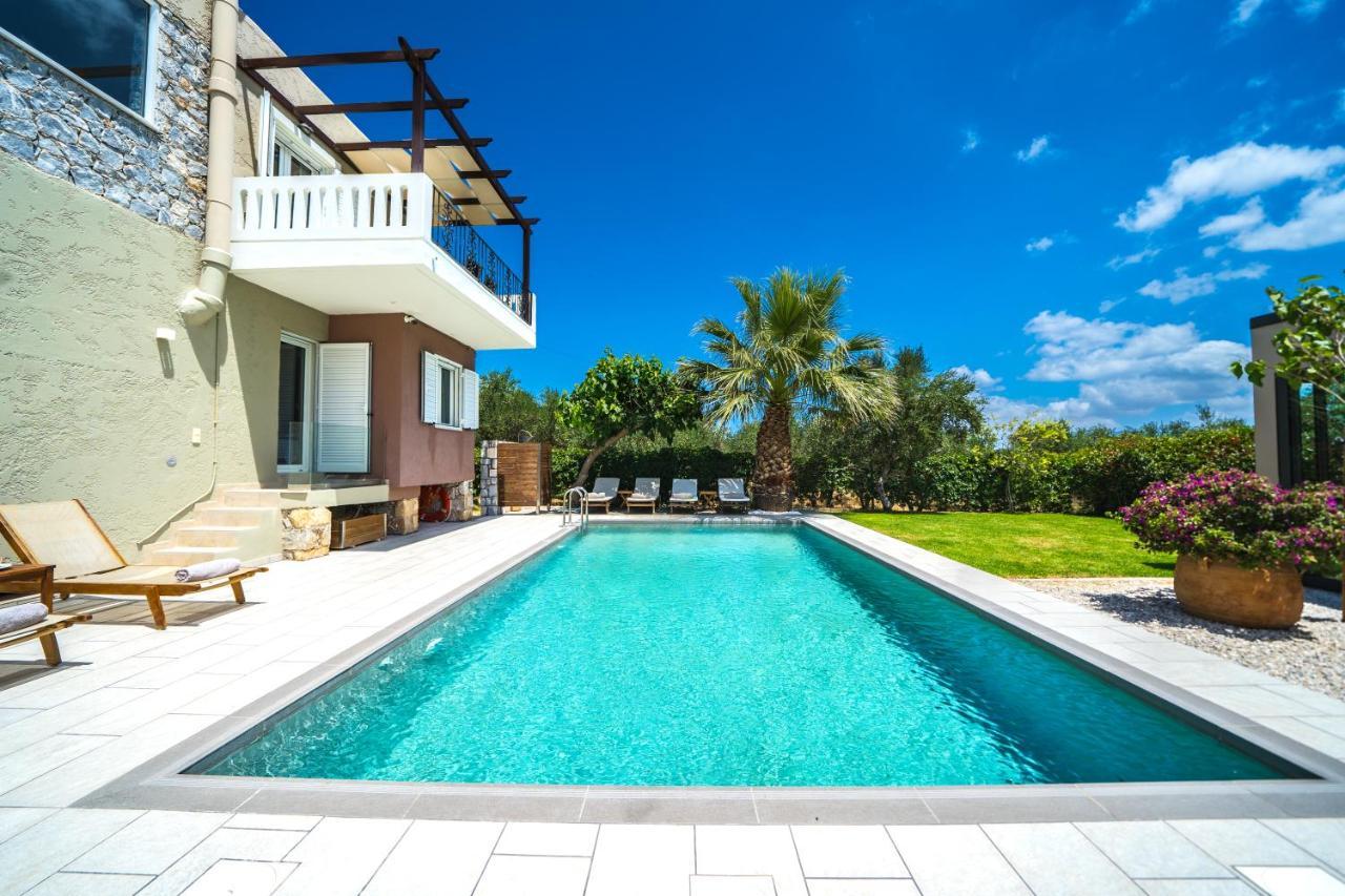 Petronila Luxury Villa With Heated Private Pool Kissamos Exterior photo